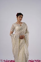 Kaju Katri Designer Satin Saree