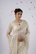 Kaju Katri Designer Satin Saree