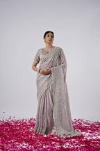 Kaju Katri Designer Satin Saree