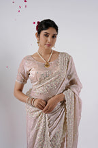 Kaju Katri Designer Satin Saree