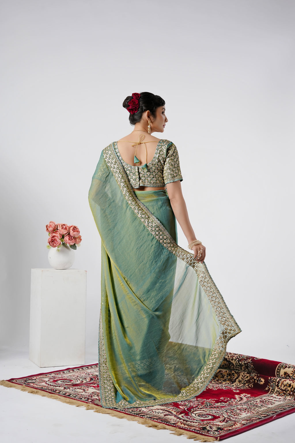 Kasturi Shimmer Designer Saree