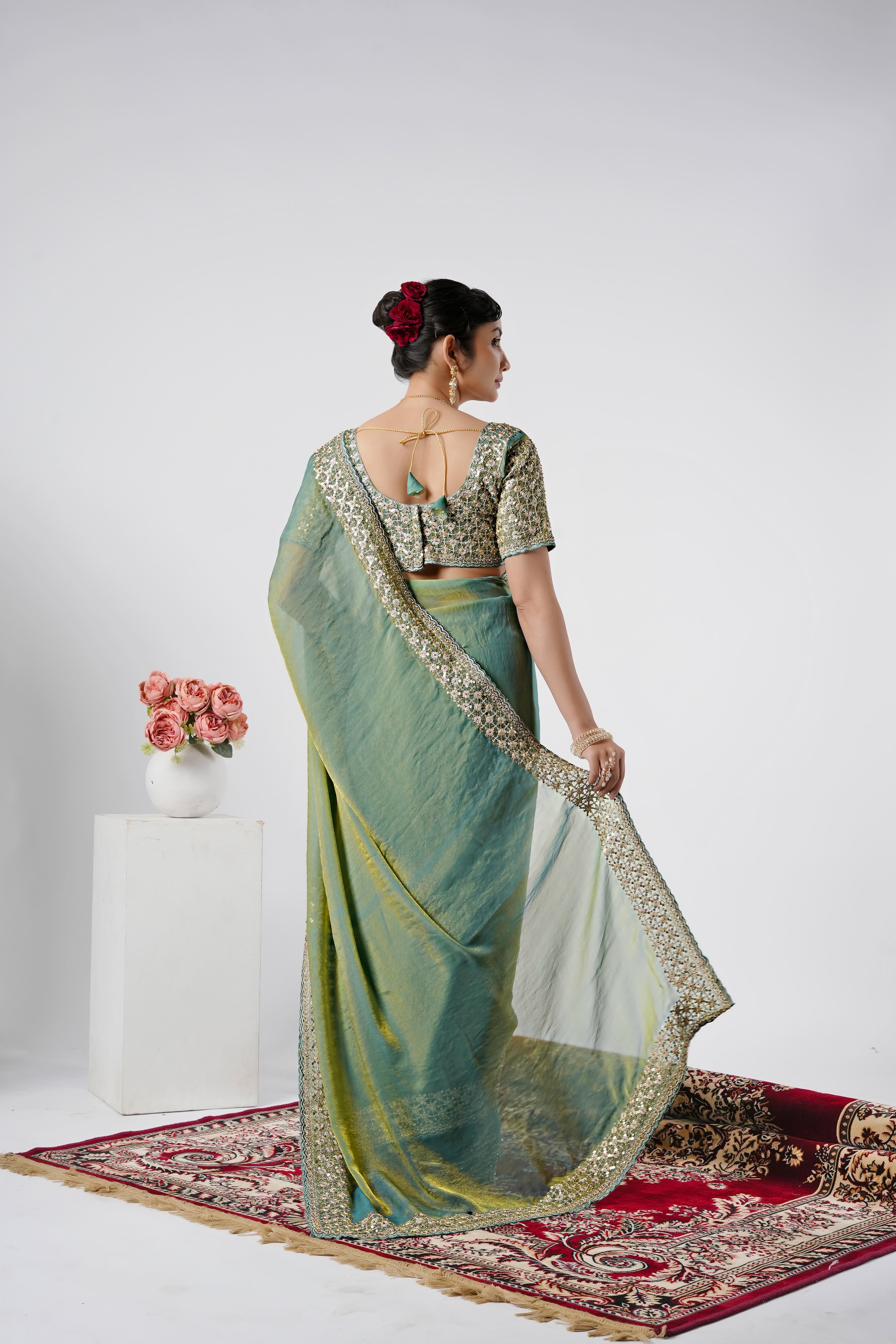 Kasturi Shimmer Designer Saree