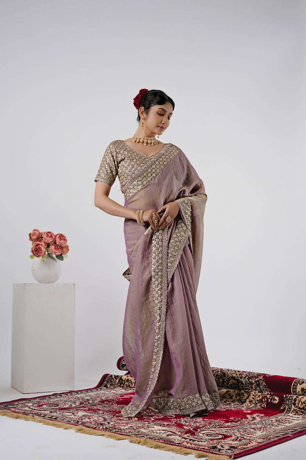 Kasturi Shimmer Designer Saree