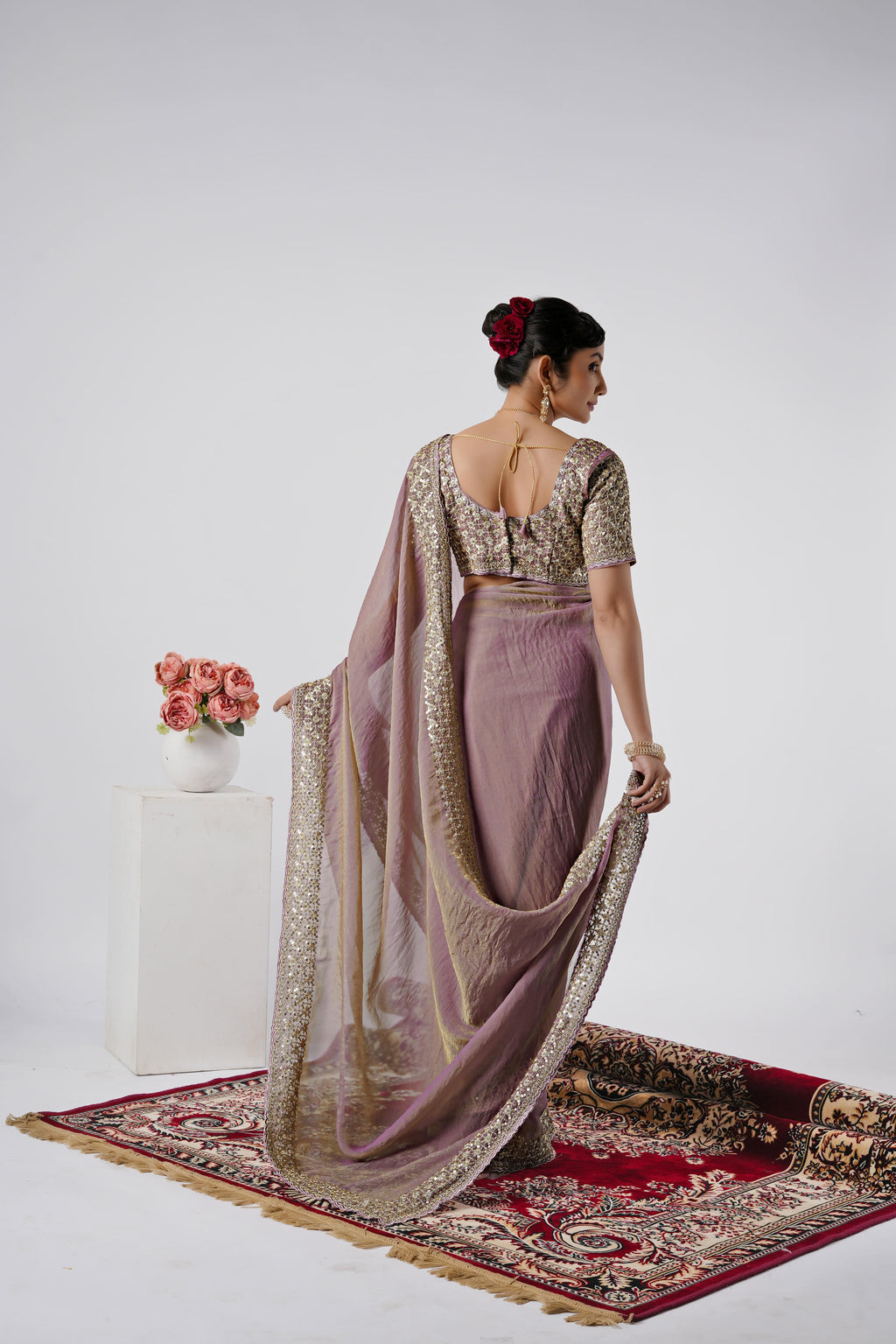 Kasturi Shimmer Designer Saree