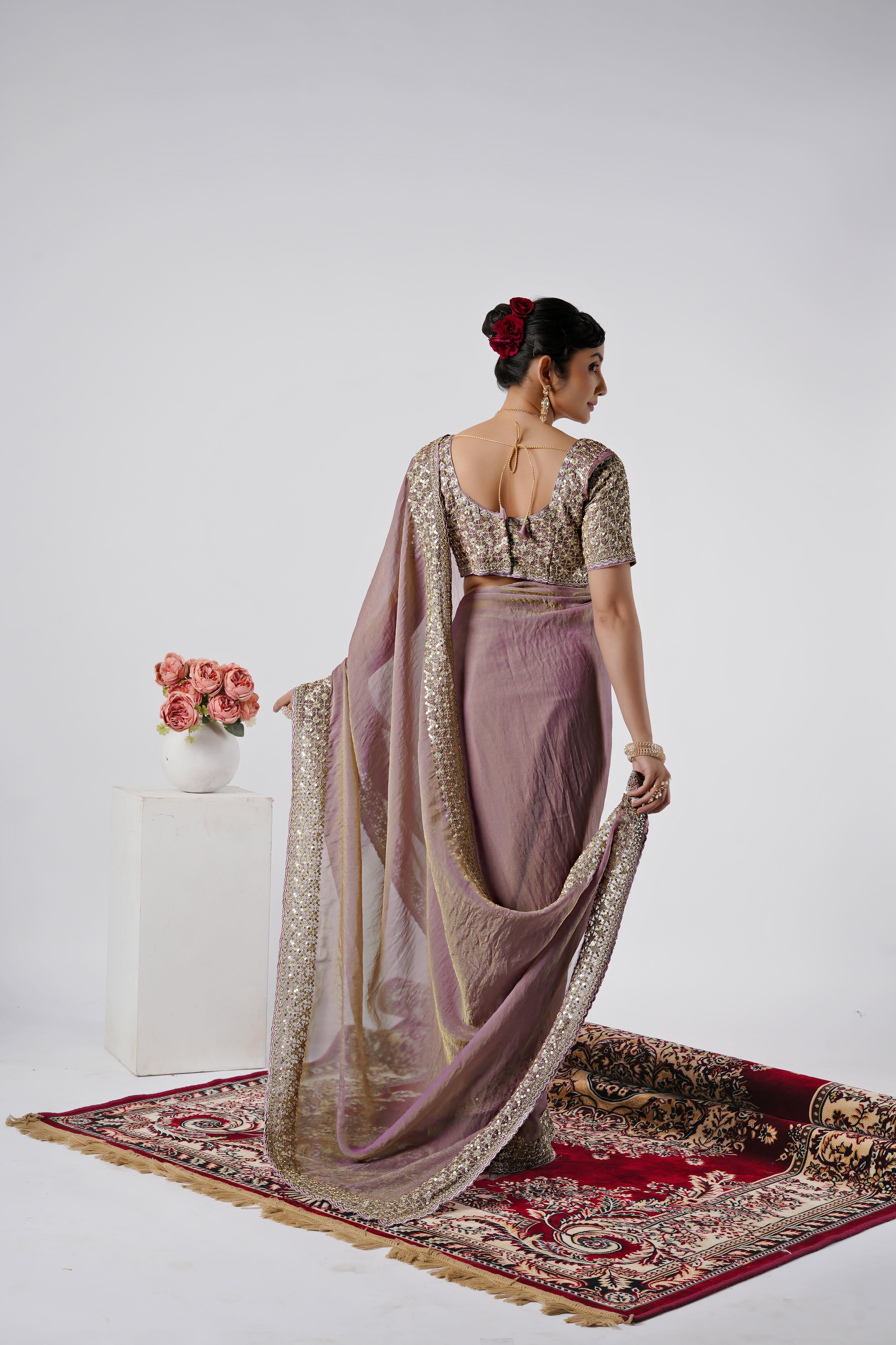 Kasturi Shimmer Designer Saree