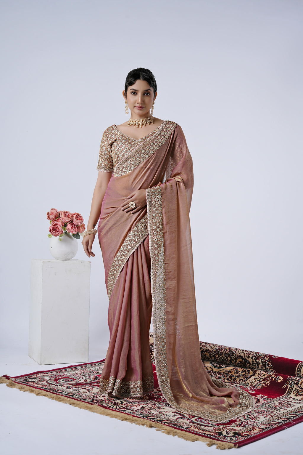 Kasturi Shimmer Designer Saree
