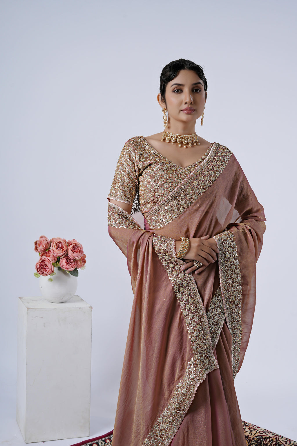 Kasturi Shimmer Designer Saree