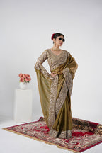 Nayika Heavy Shimmer Saree with Full Work Blouse