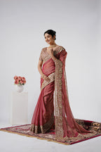 Nayika Heavy Shimmer Saree with Full Work Blouse