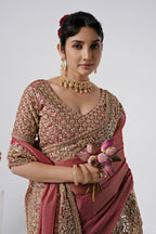 Nayika Heavy Shimmer Saree with Full Work Blouse