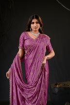 Falguni 2 Designer Saree | Premium Chiffon with Medallion Embroidery & Sirosky Work
