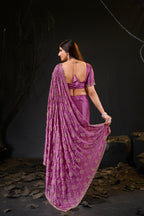 Falguni 2 Designer Saree | Premium Chiffon with Medallion Embroidery & Sirosky Work
