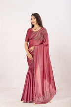 Jharokha Embroidered Shimmer Saree