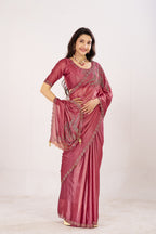 Jharokha Embroidered Shimmer Saree