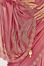 Jharokha Embroidered Shimmer Saree