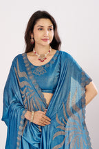 Jharokha Embroidered Shimmer Saree
