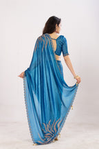 Jharokha Embroidered Shimmer Saree