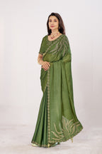Jharokha Embroidered Shimmer Saree