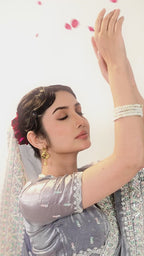 Kaju Katri 2 Designer Satin Saree