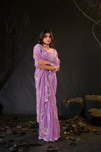 Araya — Embroidered Chiffon Saree