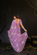 Araya — Embroidered Chiffon Saree