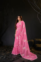 Araya — Embroidered Chiffon Saree