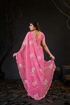 Araya — Embroidered Chiffon Saree