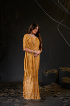 Falguni Sirosky Work Chiffon Saree | Crystal Embroidery