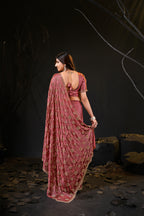 Falguni 2 Designer Saree | Premium Chiffon with Medallion Embroidery & Sirosky Work