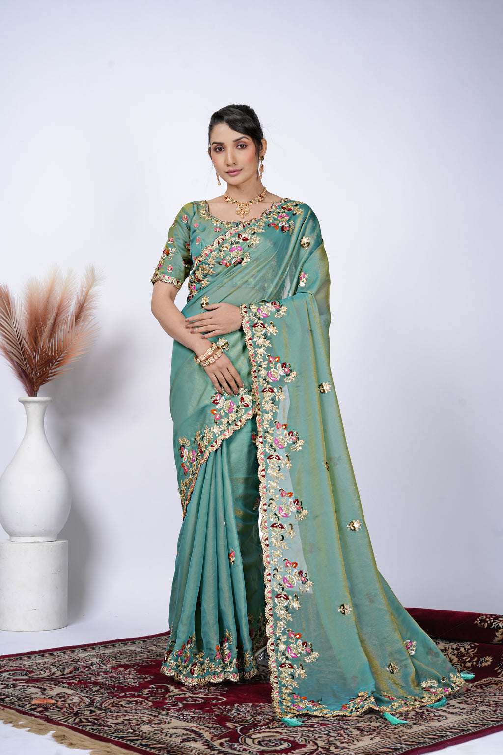 Tarang Shimmer Tissue Saree
