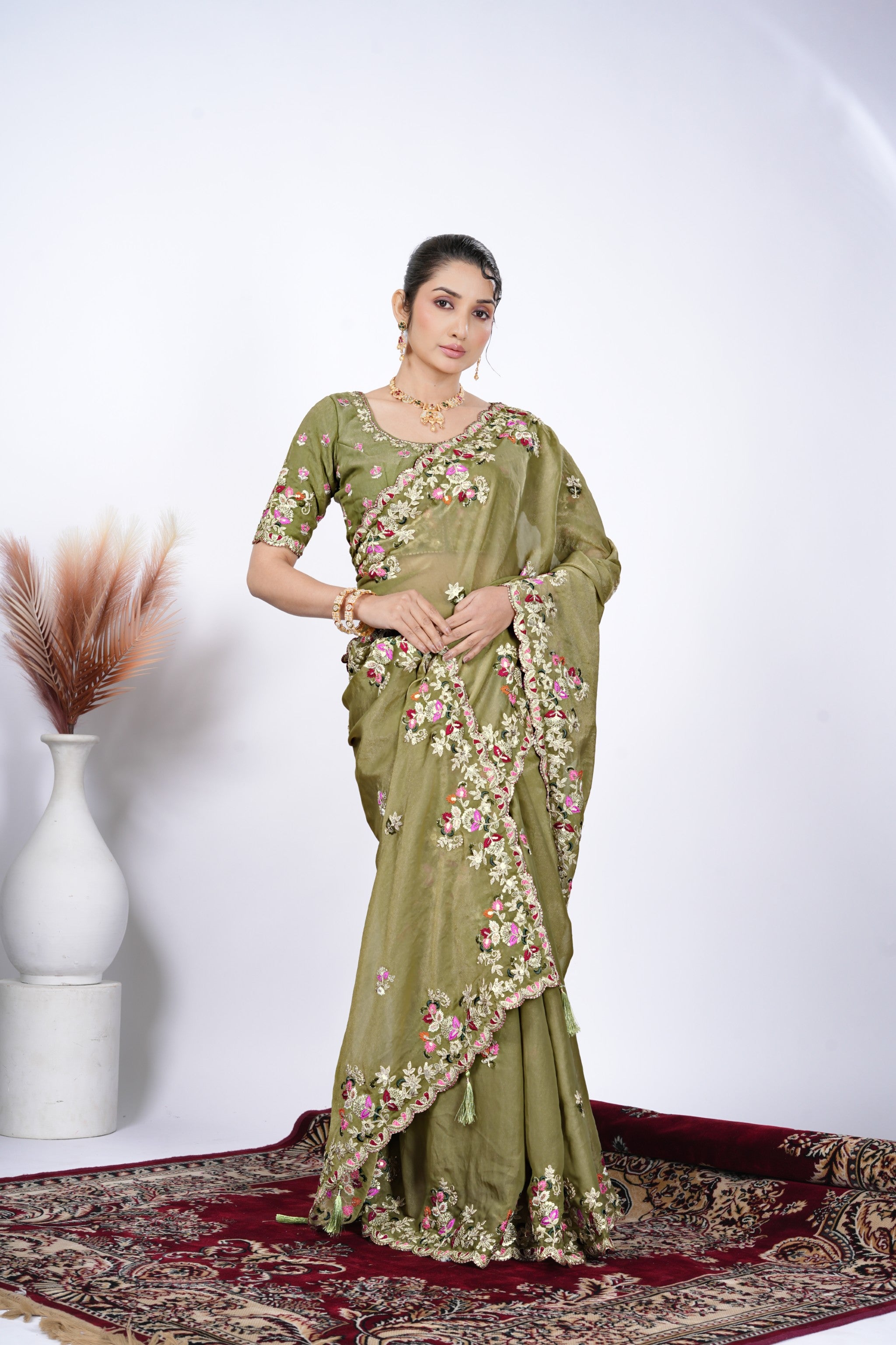 Tarang Shimmer Tissue Saree