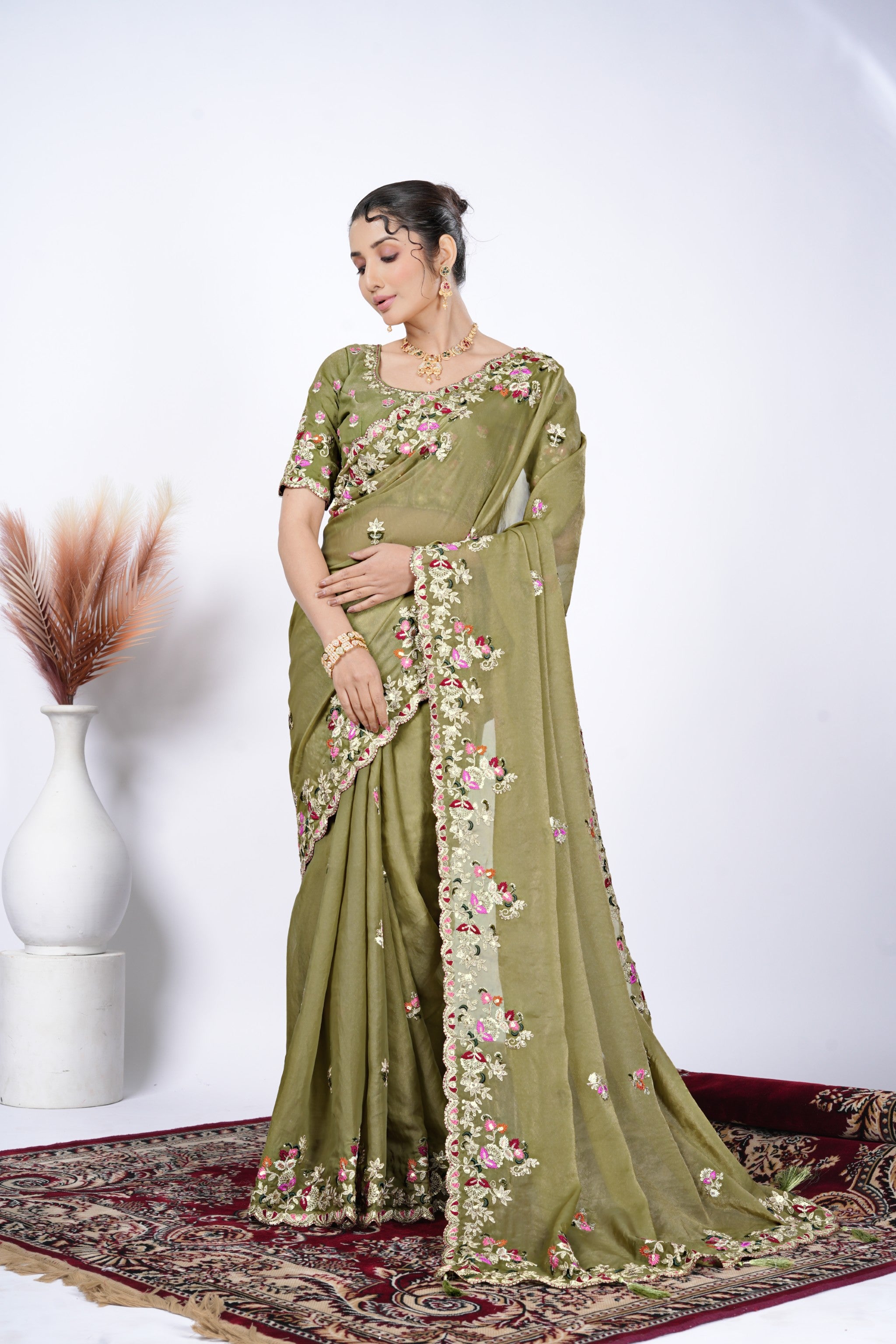 Tarang Shimmer Tissue Saree