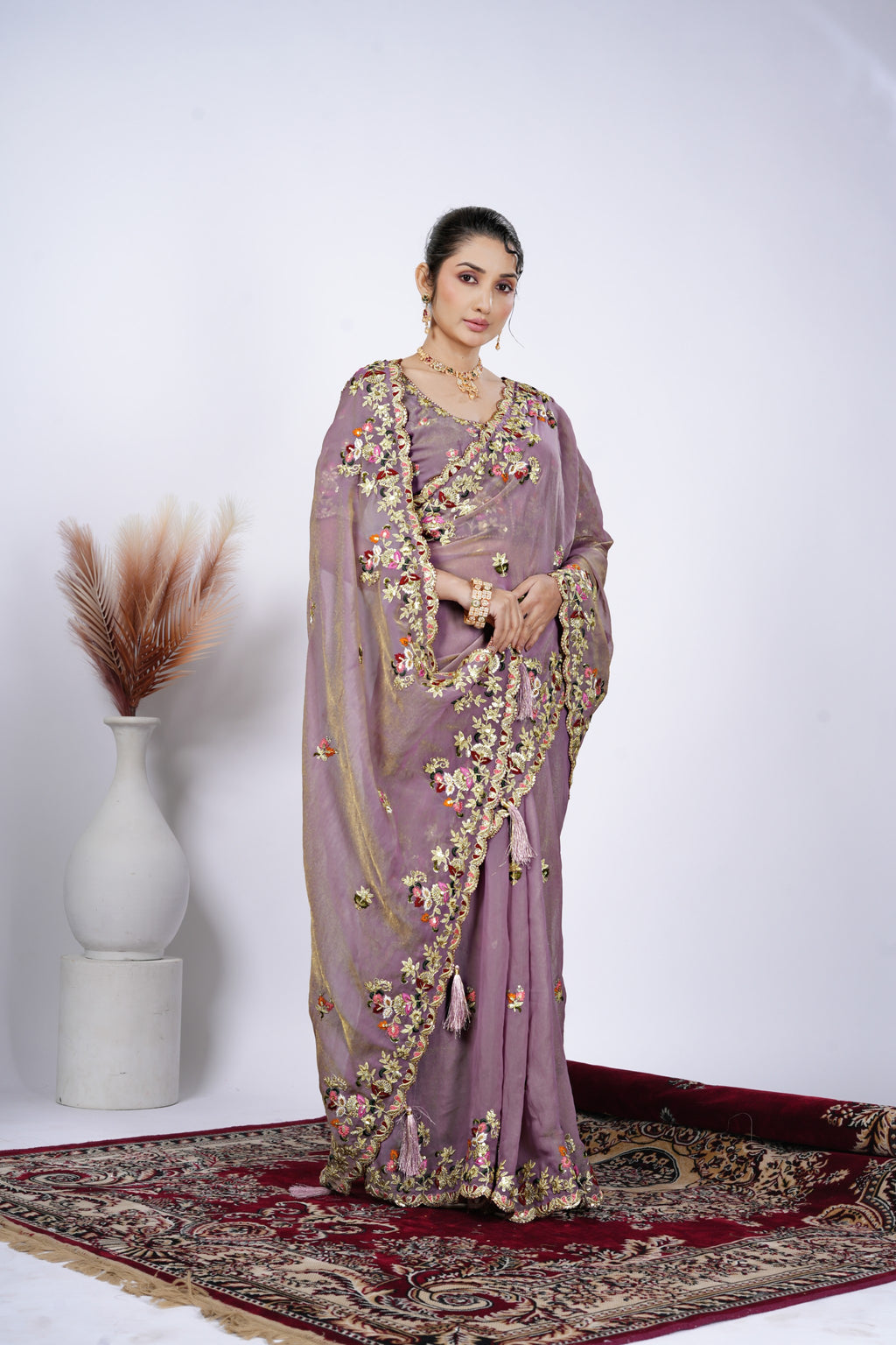 Tarang Shimmer Tissue Saree