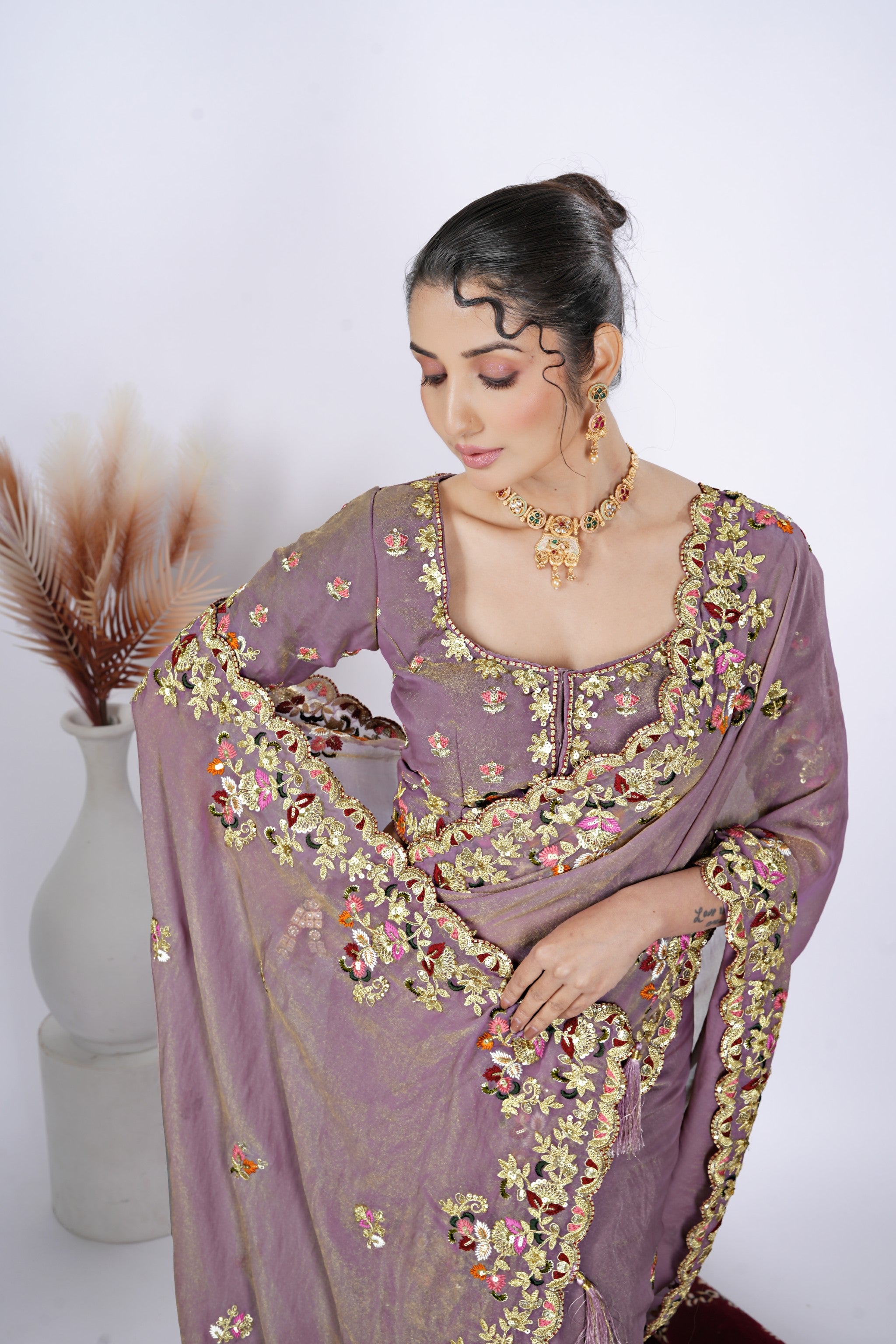 Tarang Shimmer Tissue Saree