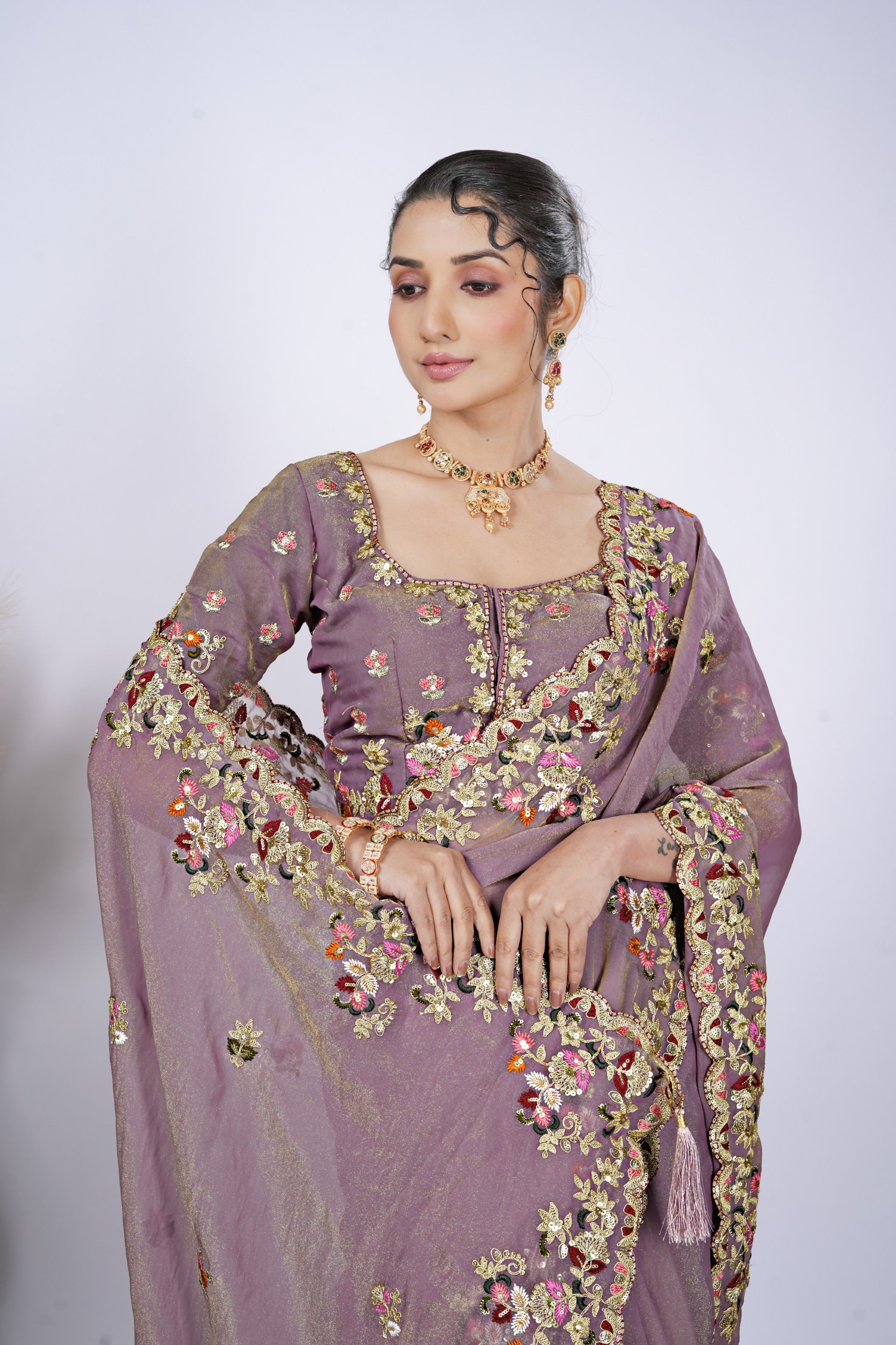 Tarang Shimmer Tissue Saree