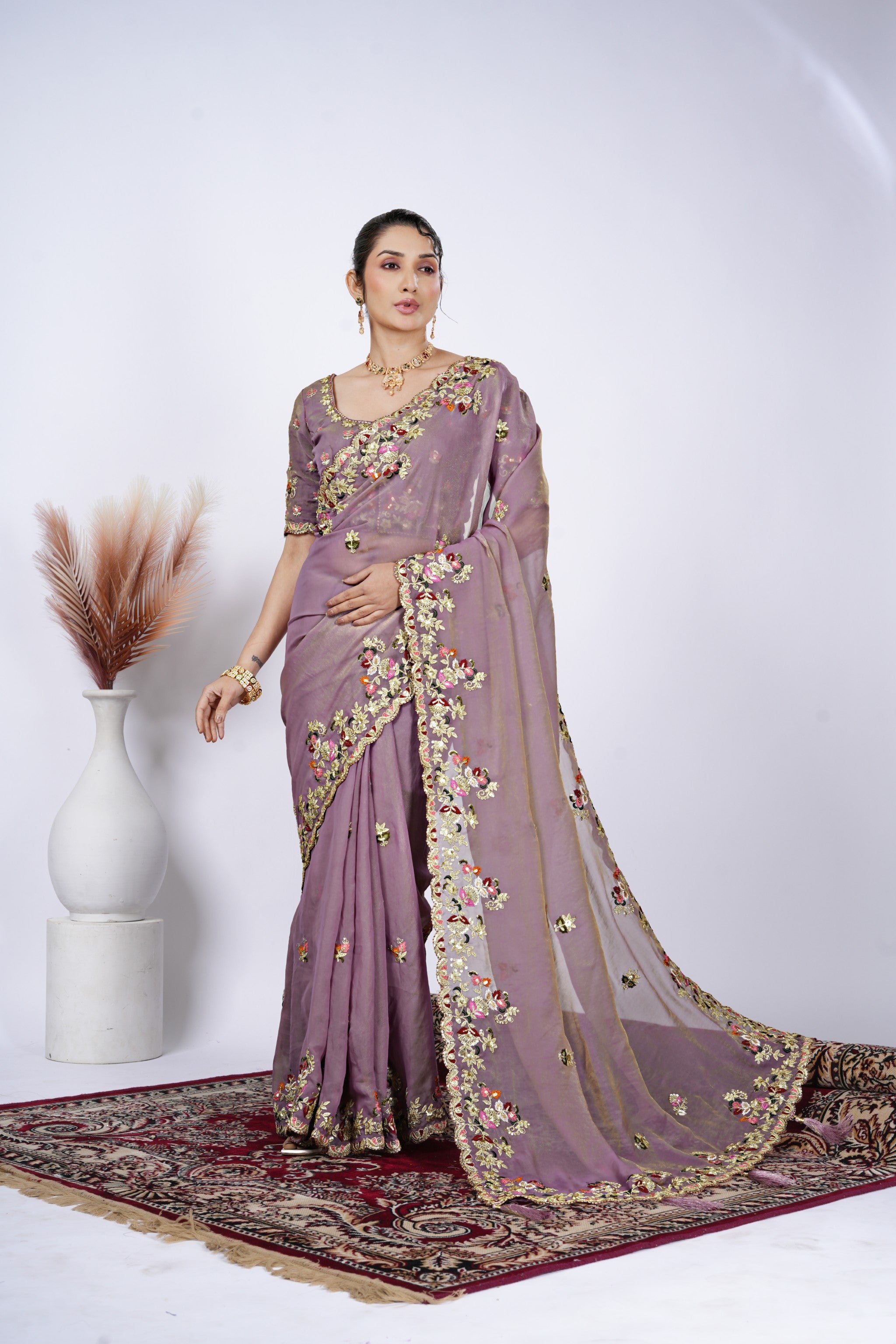 Tarang Shimmer Tissue Saree