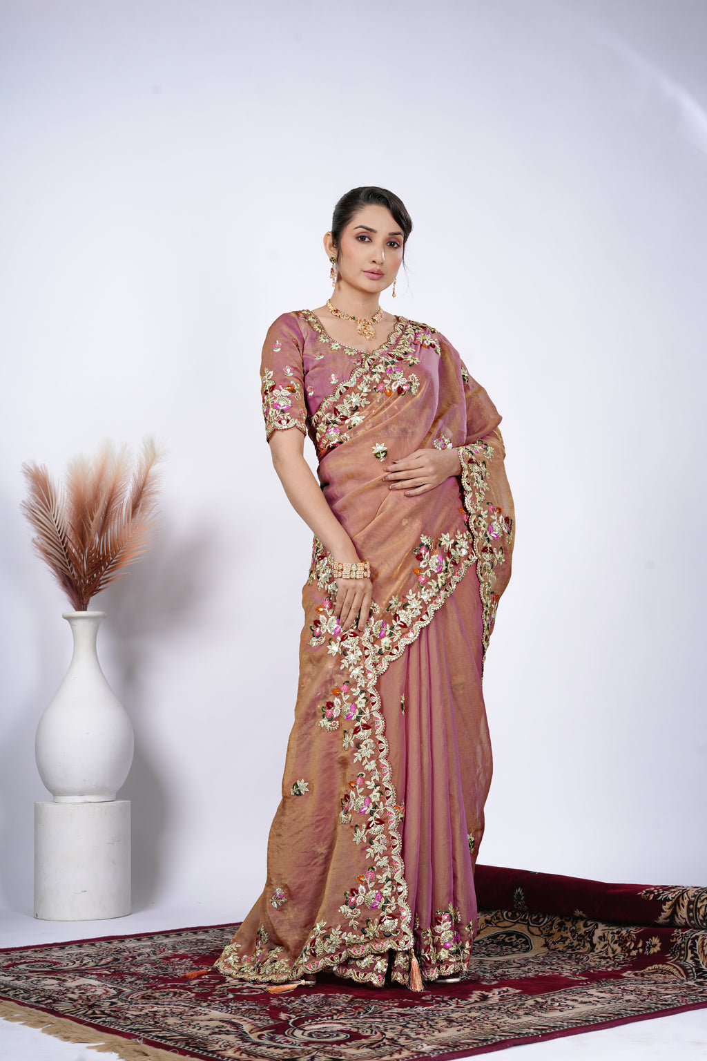 Tarang Shimmer Tissue Saree