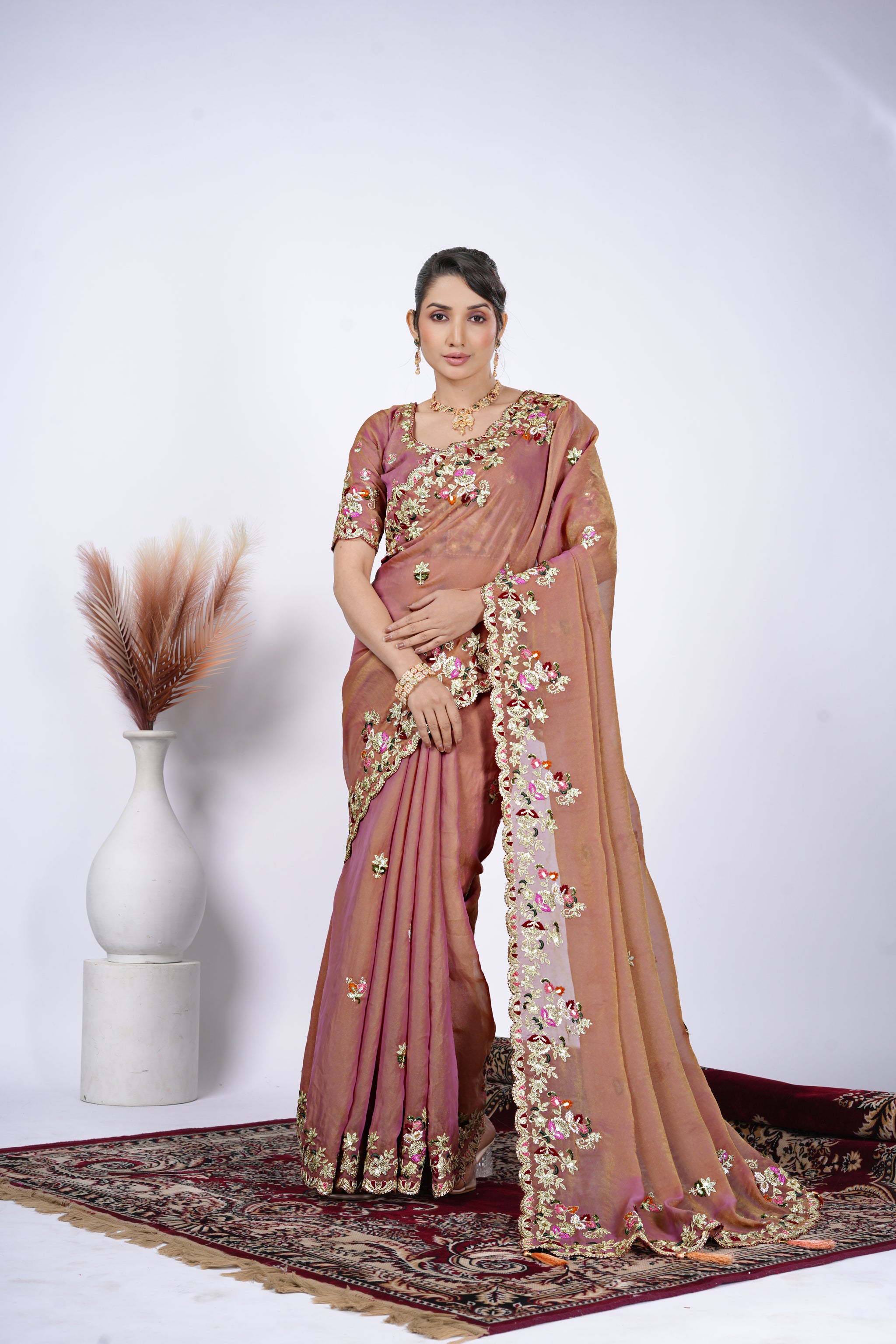 Tarang Shimmer Tissue Saree