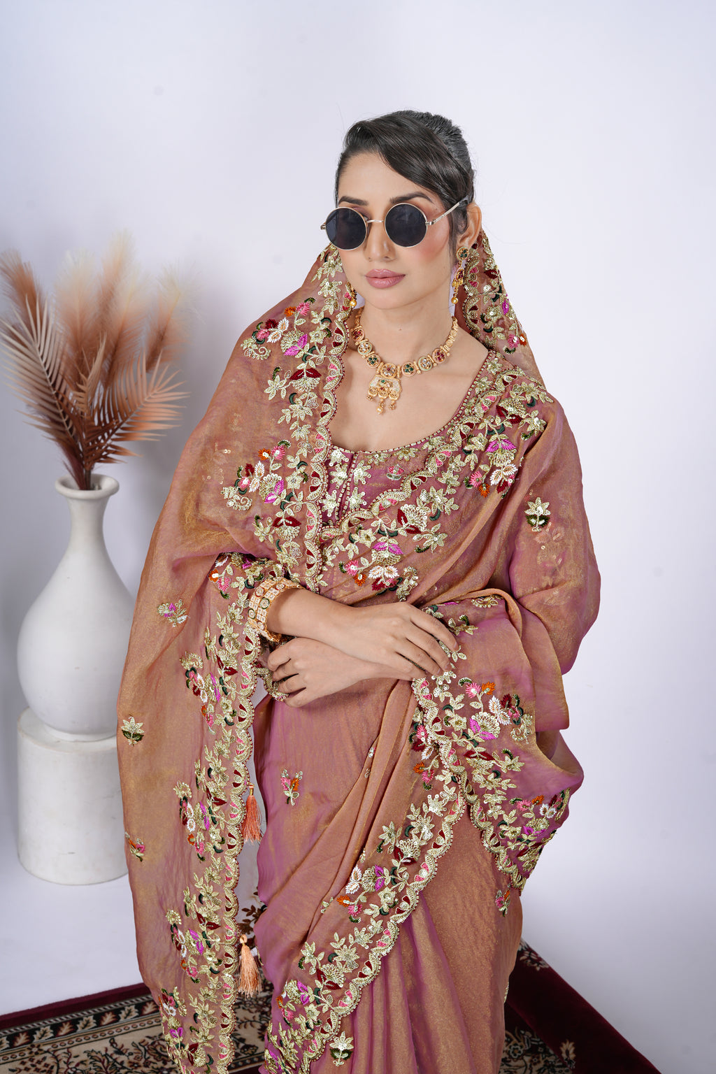 Tarang Shimmer Tissue Saree