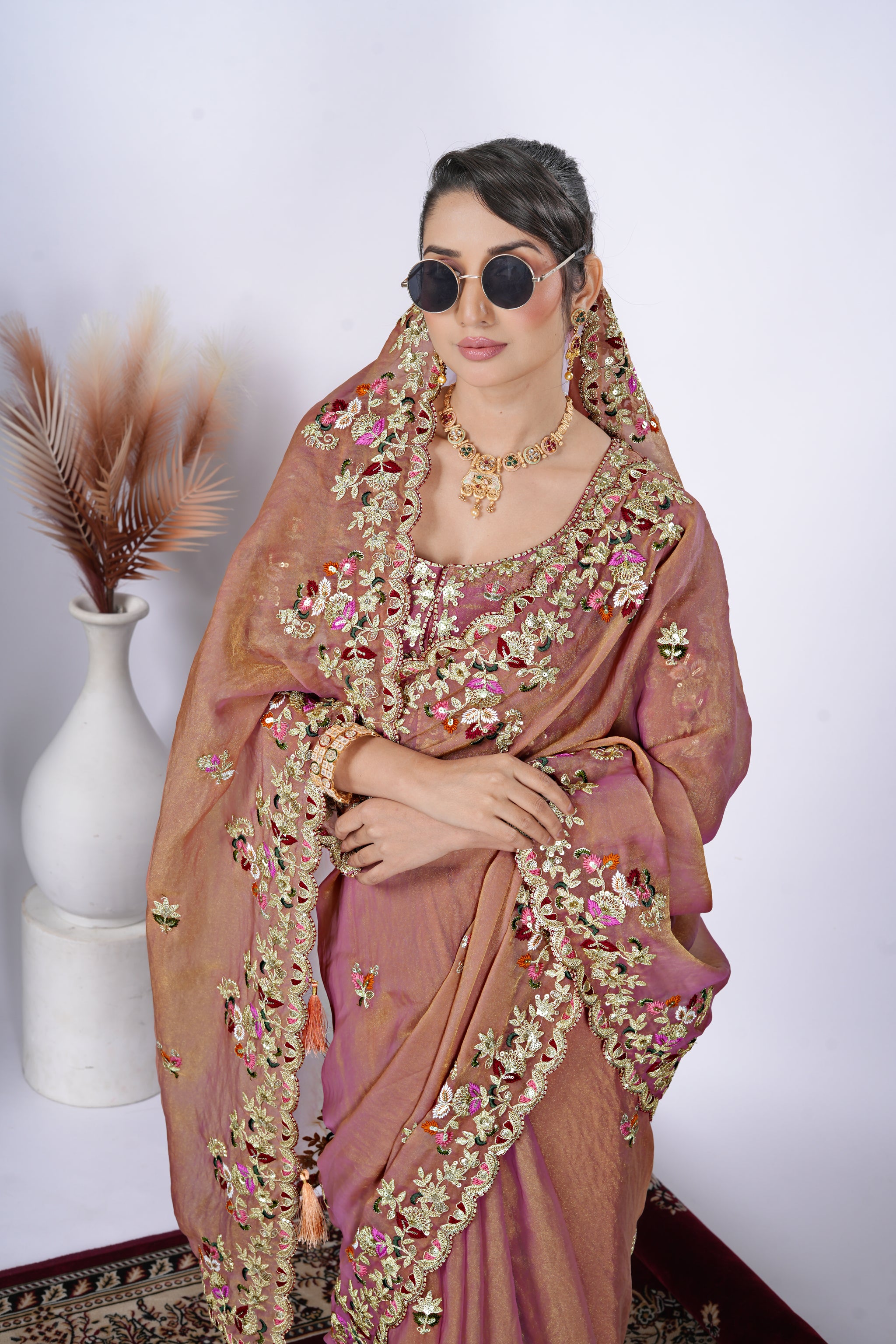 Tarang Shimmer Tissue Saree